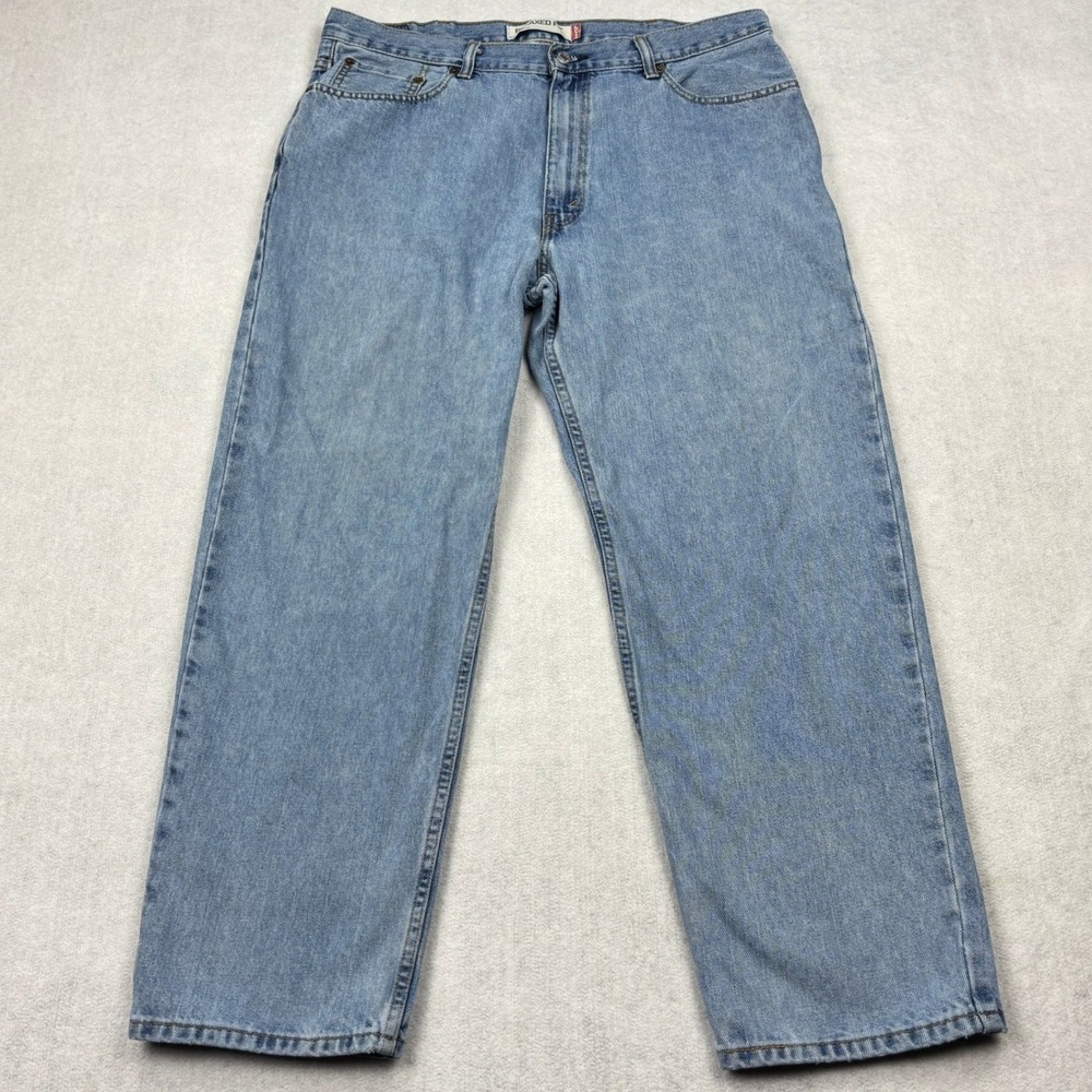 Levis Jeans Mens 38x30 Light Wash Relaxed Fit Tapered Leg 100 Cotton Denim Pants